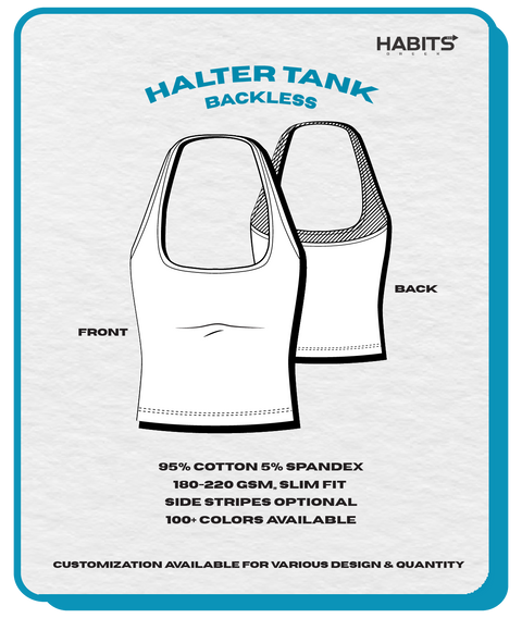 HALTER BACKLESS TANK