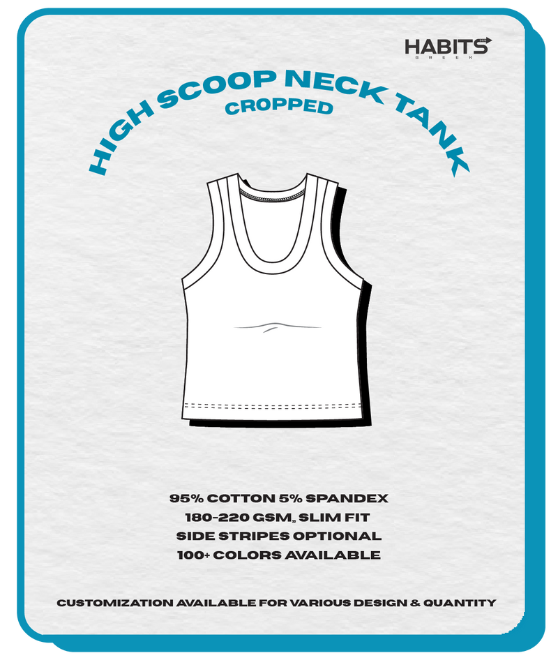 HIGH SCOOP NECK TANK (CROPPED)