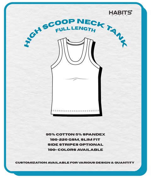 HIGH SCOOP NECK TANK (FULL LENGTH)