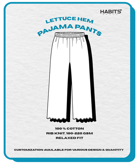 LETTUCE HEM PAJAMA PANTS