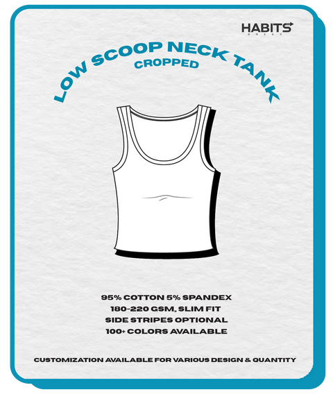 LOW SCOOP NECK TANK (CROPPED)