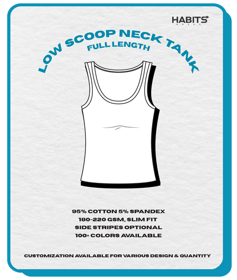 LOW SCOOP NECK TANK (FULL LENGTH)