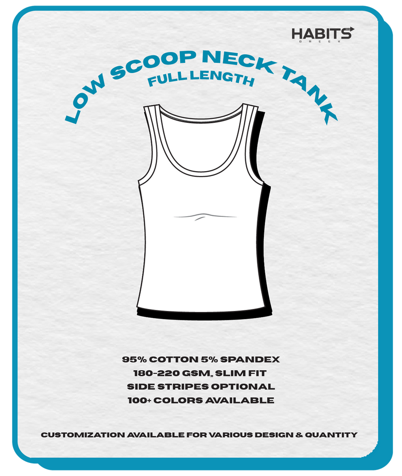 LOW SCOOP NECK TANK (FULL LENGTH)