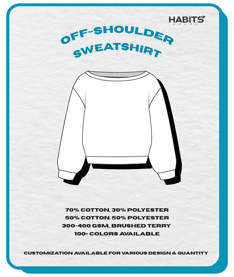 OFF-SHOULDER SWEATSHIRT