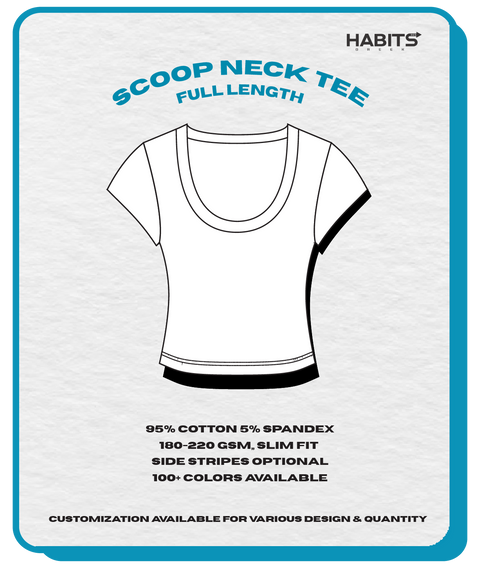 SCOOP NECK TEE