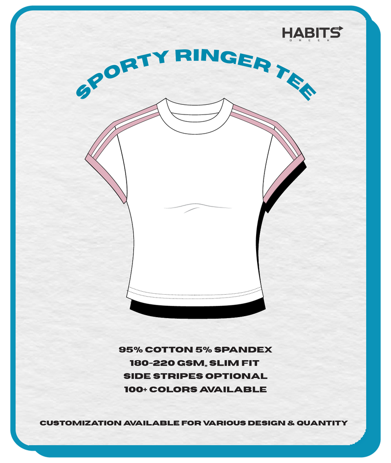 SPORTY RINGER TEE