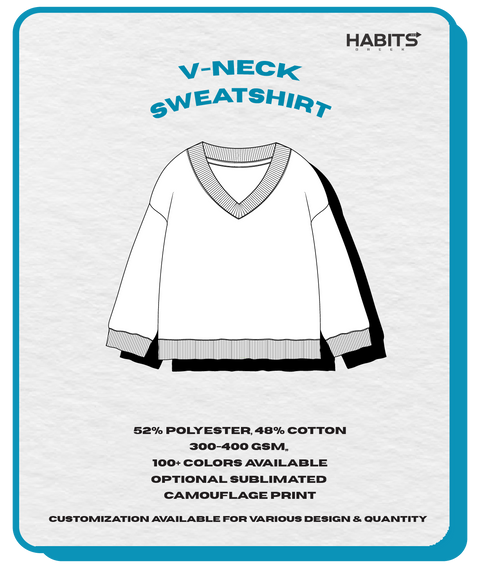 V-NECK SWEATSHIRT
