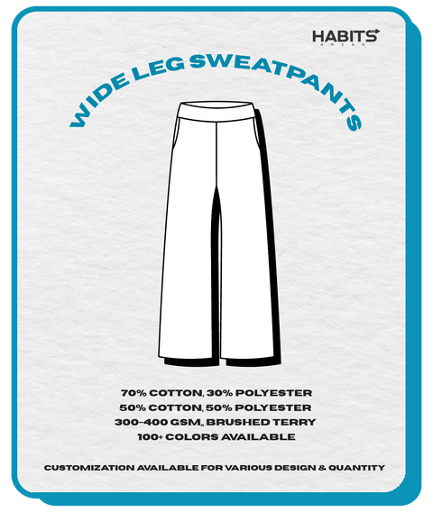 WIDE LEG SWEATPANTS