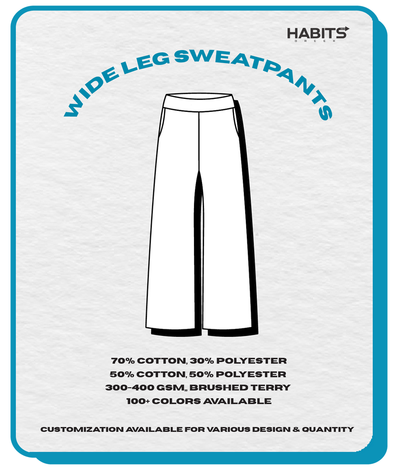 WIDE LEG SWEATPANTS