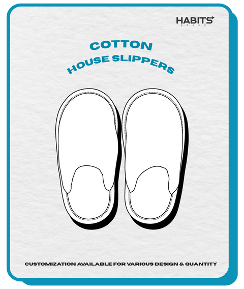 COTTON HOUSE SLIPPERS