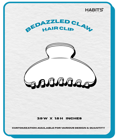BEDAZZLED CLAW HAIR CLIP