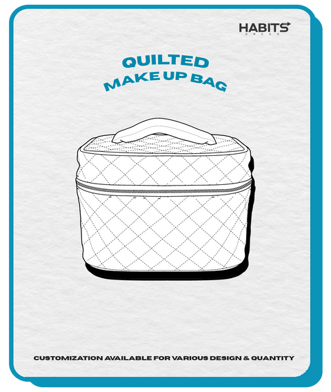 QUILTED MAKE UP BAG