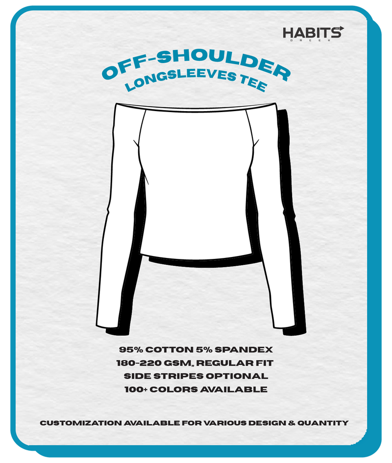 OFF SHOULDER LONGSLEEVES TEE