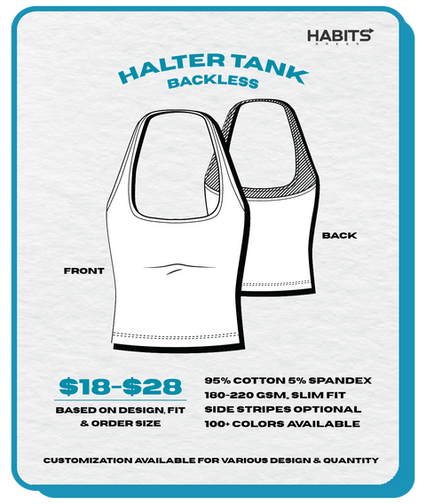 HALTER BACKLESS TANK