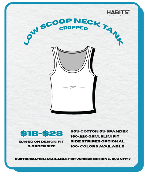 LOW SCOOP NECK TANK (CROPPED)