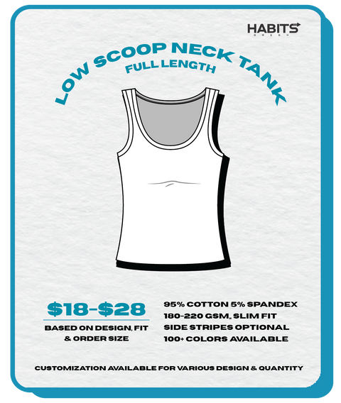 LOW SCOOP NECK TANK (FULL LENGTH)