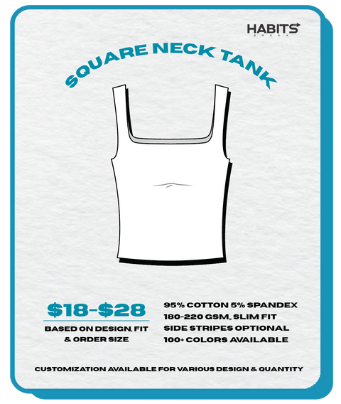SQUARE NECK TANK