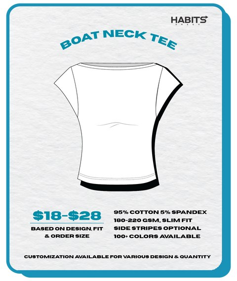 BOAT NECK TEE