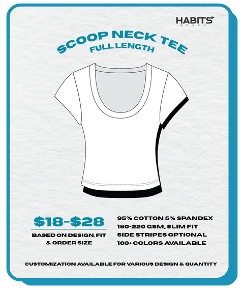 SCOOP NECK TEE