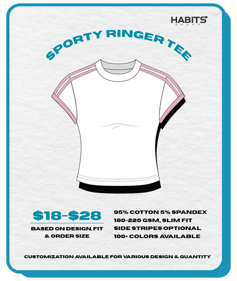 SPORTY RINGER TEE
