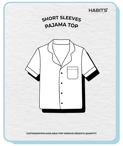 SHORT SLEEVES PAJAMA TOP