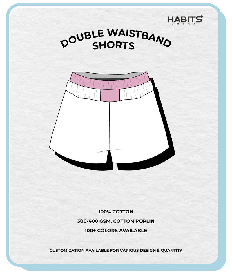 DOUBLE WAISTBAND SHORTS