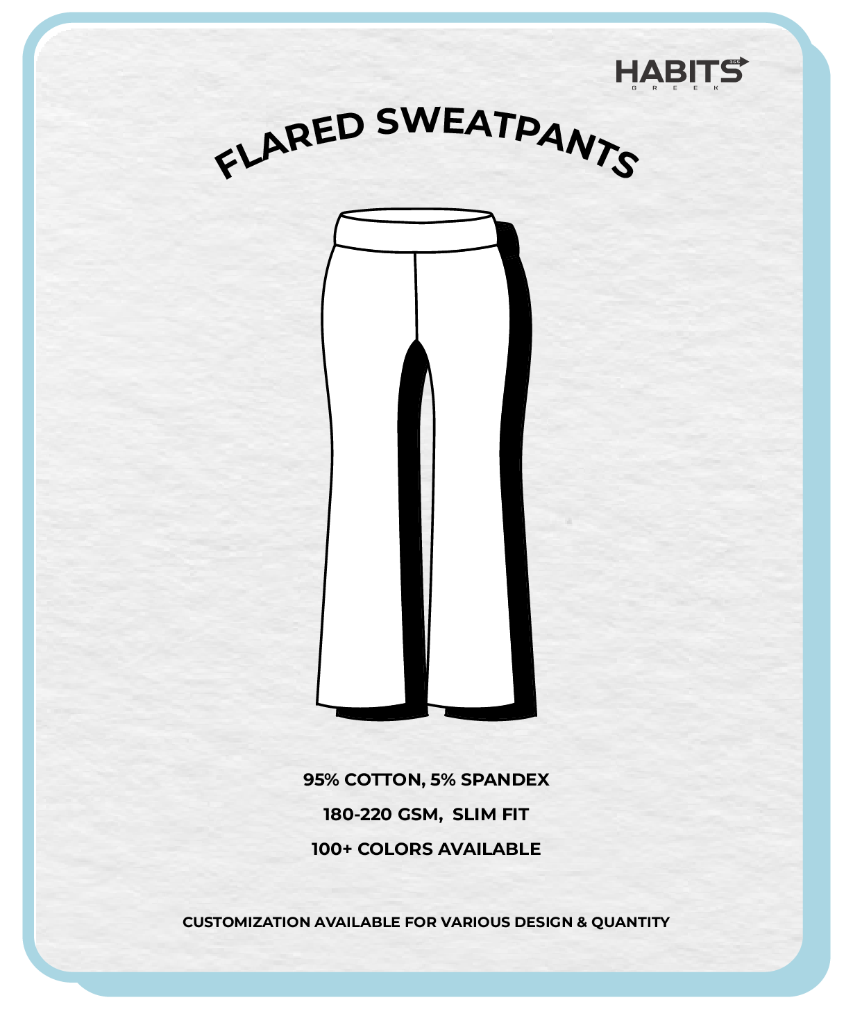 FLARED SWEATPANTS