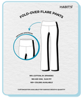 FOLD-OVER FLARE PANTS
