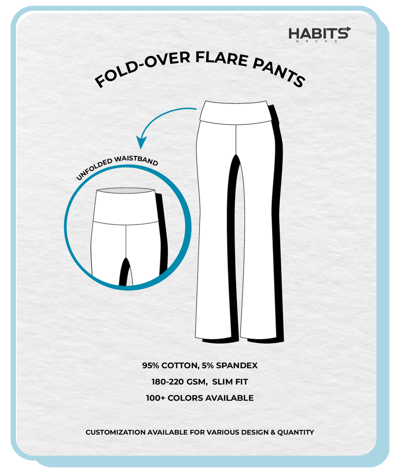 FOLD-OVER FLARE PANTS