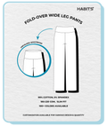 FOLD-OVER WIDE LEG PANTS