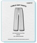 CABLE KNITS PANTS