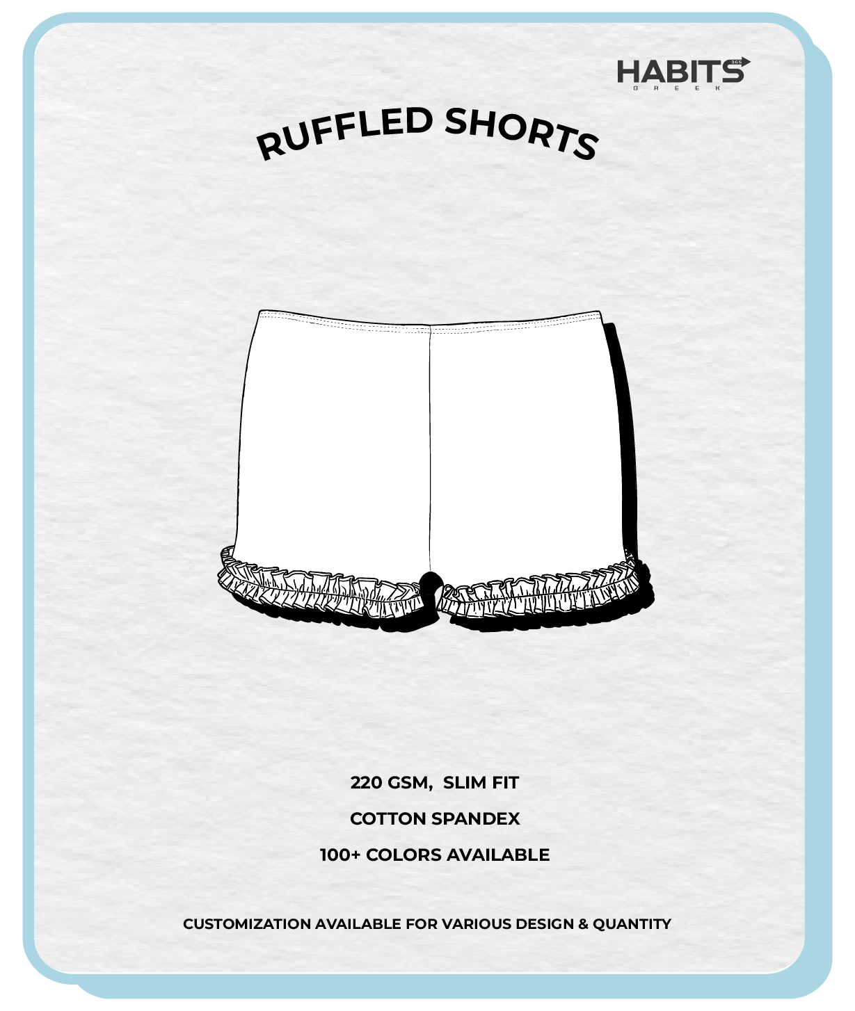 RUFFLED SHORTS
