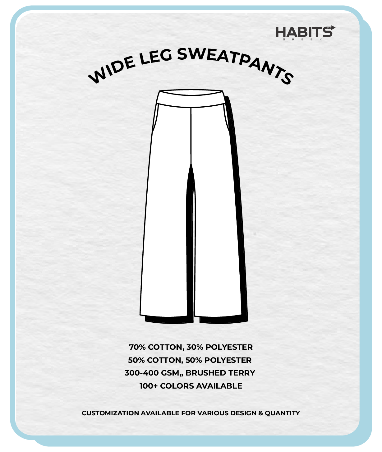 WIDE LEG SWEATPANTS