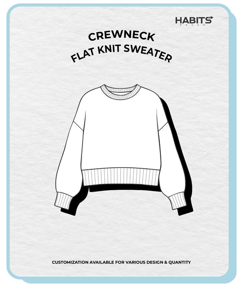 FLAT KNIT CREWNECK SWEATER