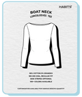 BOAT NECK LONGSLEEVES TEE