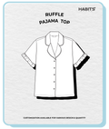 RUFFLE PAJAMA TOP