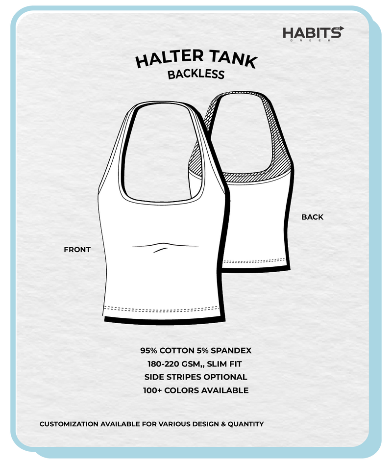 HALTER BACKLESS TANK