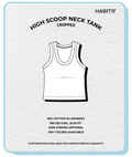 HIGH SCOOP NECK TANK (CROPPED)