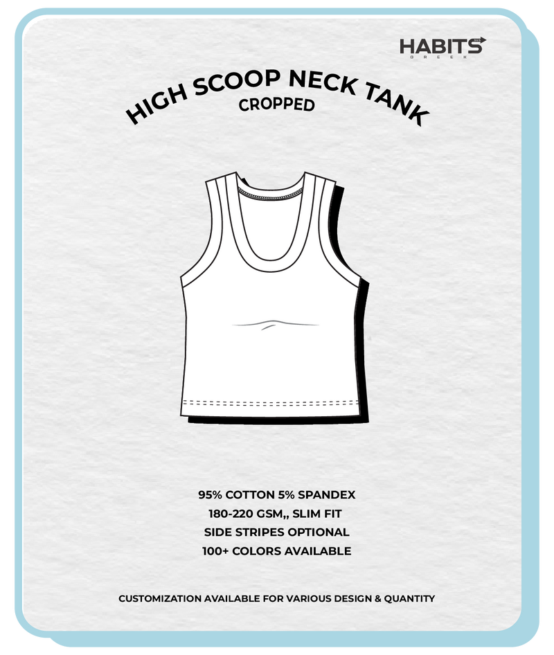HIGH SCOOP NECK TANK (CROPPED)