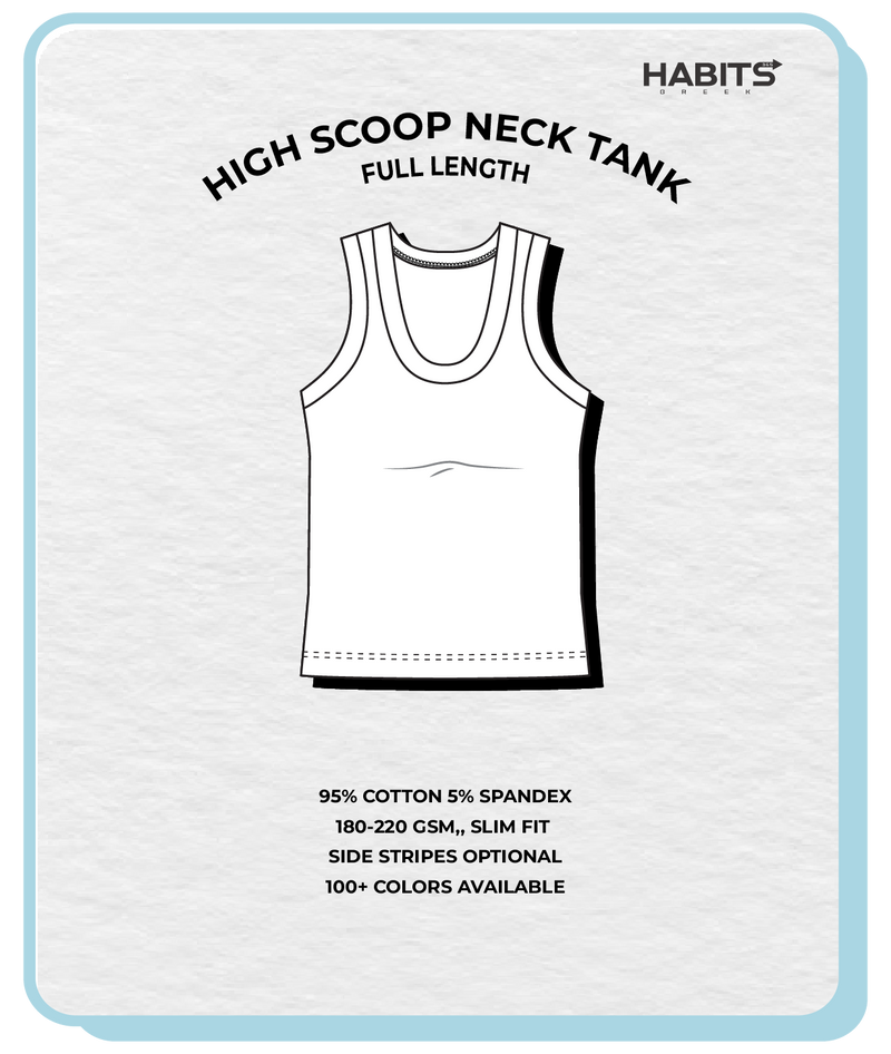 HIGH SCOOP NECK TANK (FULL LENGTH)