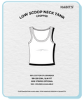 LOW SCOOP NECK TANK (CROPPED)