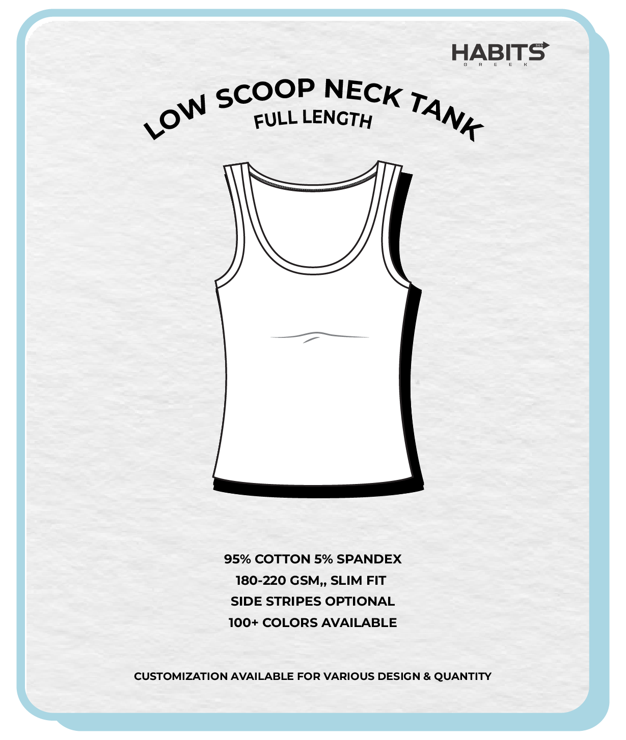 LOW SCOOP NECK TANK (FULL LENGTH)