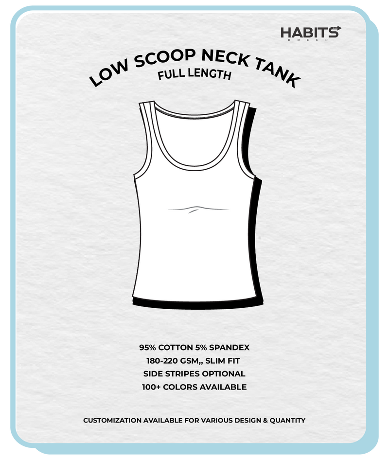 LOW SCOOP NECK TANK (FULL LENGTH)