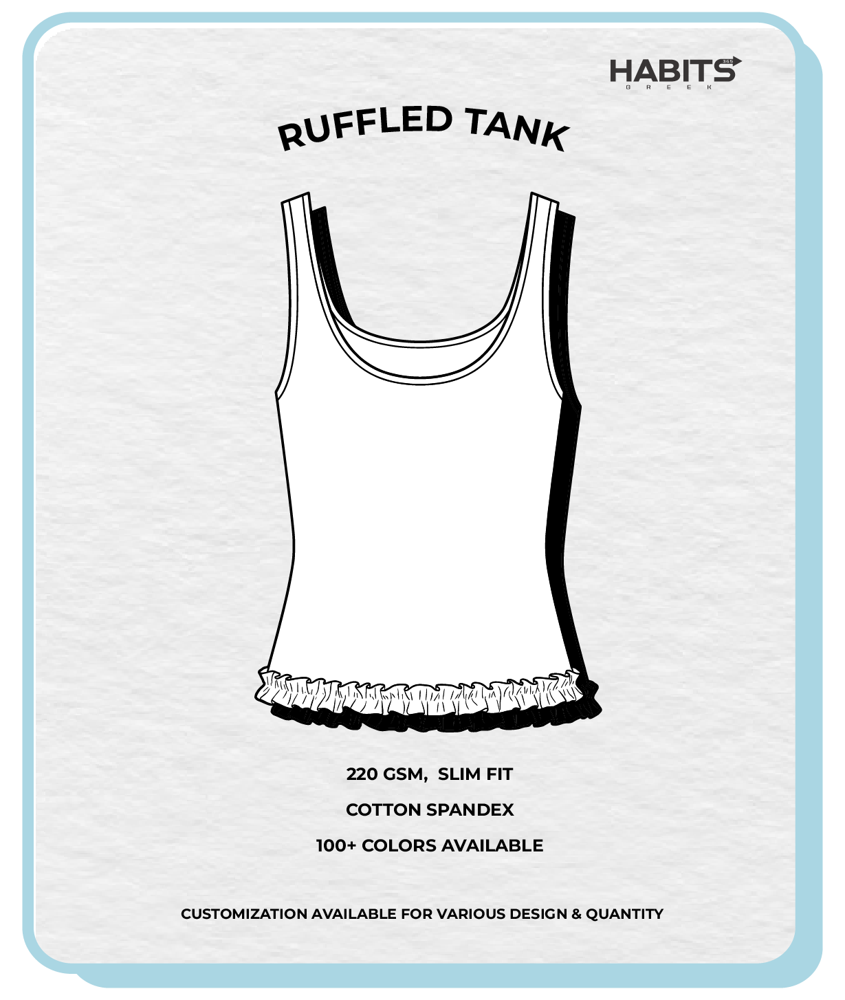 RUFFLED TANK