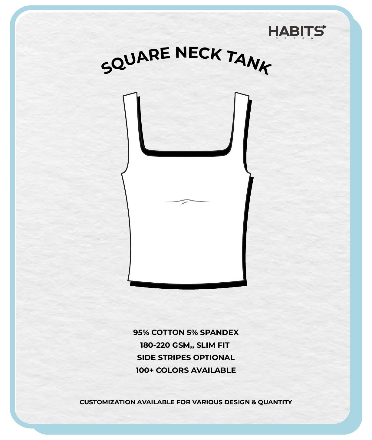 SQUARE NECK TANK