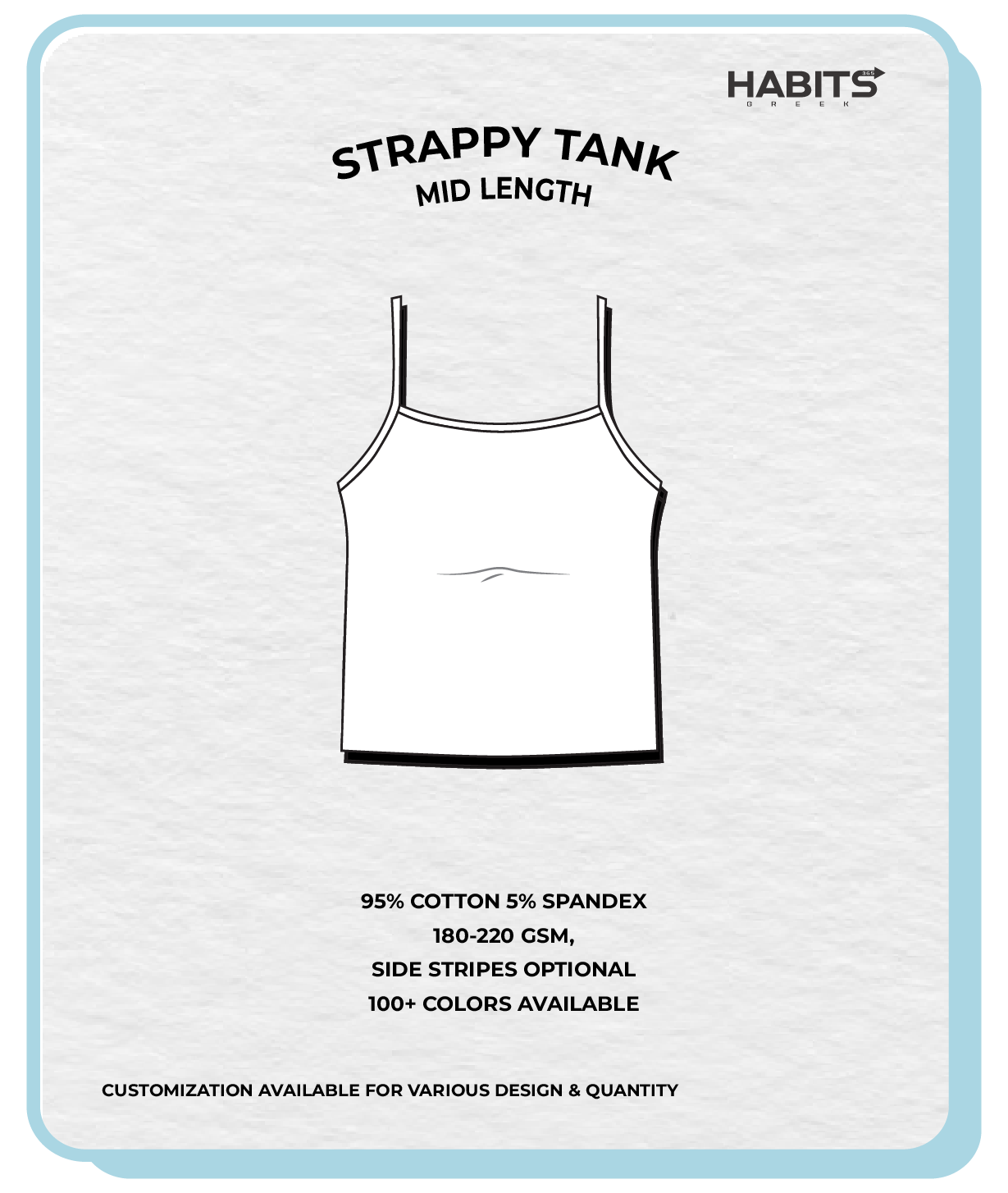 STRAPPY TANK (MID LENGTH)