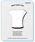 BOAT NECK TEE