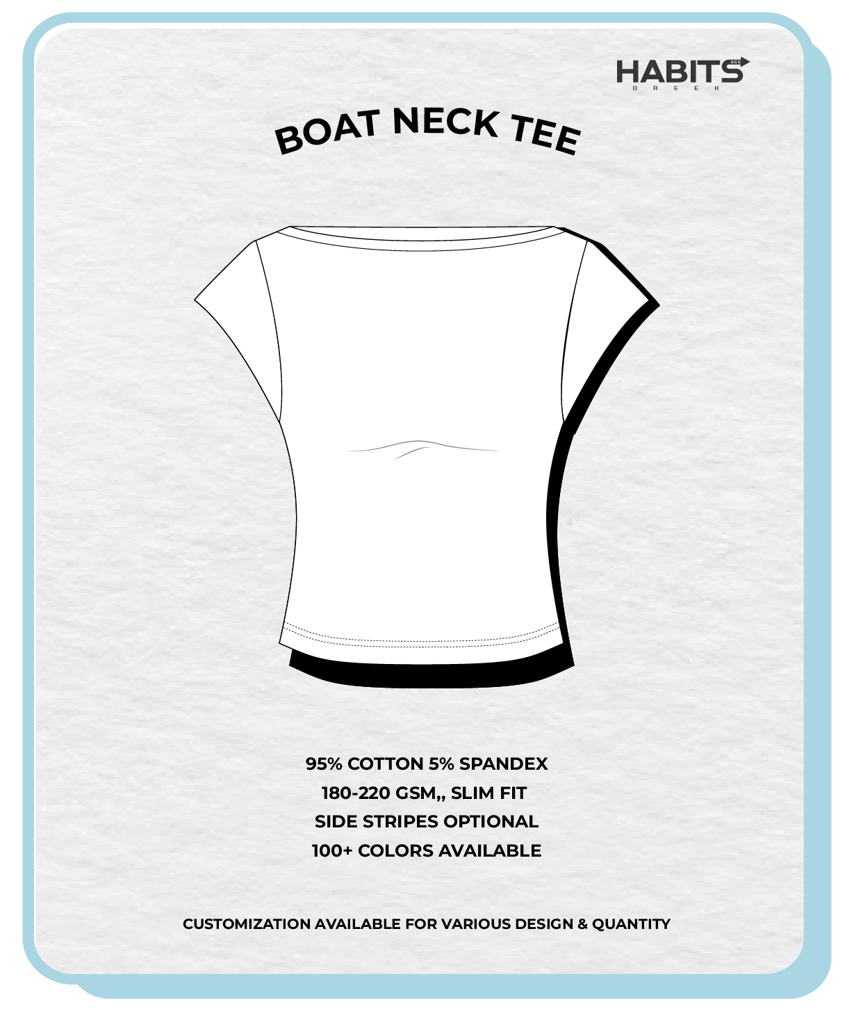 BOAT NECK TEE