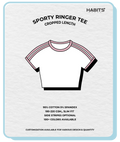 CROPPED SPORTY RINGER TEE