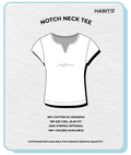 NOTCH NECK TEE